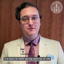 Here is Ph.D. candidate Richard Yoder talking about his paper "Les Pierres  de Scandale: Jaqueline-Aimée Brohon and Her Revolutionary Reception  #ACHAatScranton