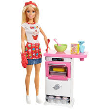 ¡ve de aventuras con la muñeca más vendida del mundo, y disfruta del mundo de mattel en uno de los muchos juegos de barbie gratis nuestros juegos de barbie son divertidos y educativos. Muneca Y Set De Juego Barbie Chef Panaderia Cocina Y Hornea Rubia Simaro Co
