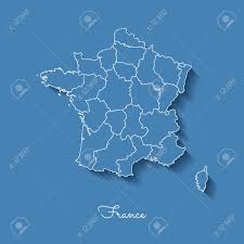Le tarif de la carte grise dépend de nombreux critères comme la puissance fiscale (en chevaux fiscaux) du véhicule ou son genre.tous les véhicules terrestres à moteur sont soumis à l'obligation d'immatriculation que ce soient les voitures, les motocyclettes, les camionnettes, les véhicules de collection, etc. Carte De La Region De La France Bleu Avec Contour Blanc Et Ombre Sur Fond Bleu Carte Detaillee Des Regions De France Illustration Vectorielle Clip Art Libres De Droits Vecteurs Et