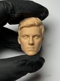 1/6 Spider Man Peter Parker White Model Head Sculpt Wolverine Anime One Eye  HT Carving Unpainted Model For 12" Figure Body Decor
