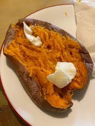 How To Cook A Sweet Potato In The Microwave Recipe In 2020 Microwave Sweet Potato Cooking Recipes