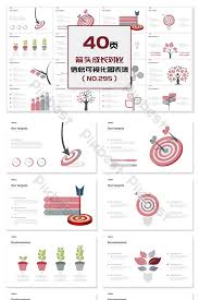 40 Page Arrow Growth Comparison Information Visualization