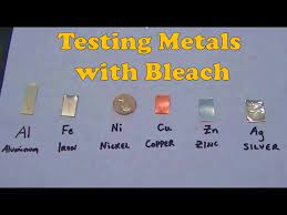 Can you test silver with vinegar? Bleach Test For Silver Metal Youtube