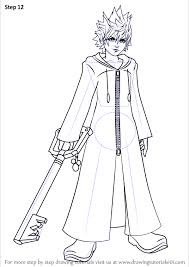 Mine is the bond of flame. Step By Step How To Draw Roxas From Kingdom Hearts Drawingtutorials101 Com