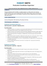 But they do not affect the opinions and recommendations of the authors. Production Coordinator Resume Samples Qwikresume