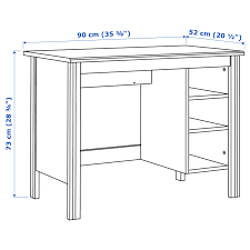 Dann sorg mit dem richtigen schreibtisch für ein angenehmes arbeitsumfeld. Brusali Schreibtisch Weiss 90x52 Cm Heute Bestellen Ikea Deutschland