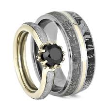 His & hers white stainless steel round cz wedding sets tungsten men band bh. Wedding Ring Sets Jewelry By Johan