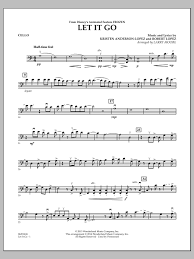Idina Menzel Let It Go From Frozen Cello Sheet Music Download Pdf Score 193549