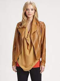 Vince Scuba Leather Jacket Leather Jacket Jackets Fashion