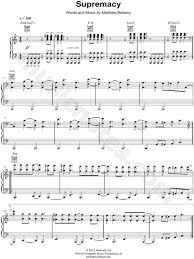 Muse Supremacy Sheet Music In A Minor Transposable Download Print Sku Mn0111378