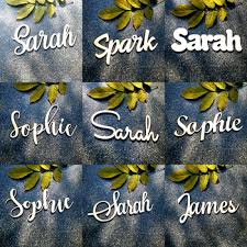 When you order a round wood name sign kit, you'll get two names in the fonts of your choice as well as an 18 inch or 22 inch baltic birch circle. Personalized Name Signs Nursery Wood Custome Name Sign Family House Decor Laser Cut Wooden Craft Buy At The Price Of 12 00 In Aliexpress Com Imall Com