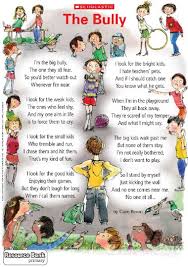 The Bully Poem Poster Primary Ks2 Teaching Resource Scholastic Choose from thousands of designs or create your own today! the bully poem poster primary ks2