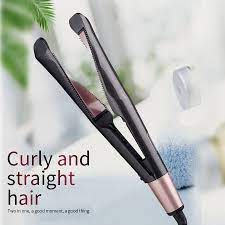 Holiday Promotion 60 Off 2 In 1 Hair Curler And Straightener Emegedk Hair Straightener And Curler Curling Iron Hairstyles Curled Hairstyles