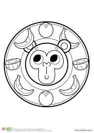 coloriage et illustration d un mandala singe pour les petits petit farceur espiegle le vo a imprimer ninjago lloyd klein