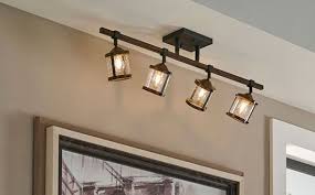 Kichler 16092 16094 Barrington 4 Light Rail Wall Or Ceiling Spotlights And Fixed Monorails Ceiling Spotlights Recessed Lighting Trim Outdoor Wall Lighting