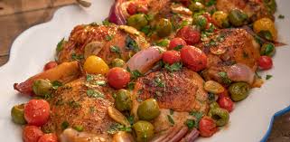 Sheet Pan Vinegar Chicken Recipe In 2020 Vinegar Chicken Food Network Recipes Flavorful Chicken Recipe