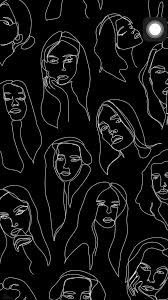 Aesthetic Pinterest Line Art Black And White Wallpaper Pin On Mignon Fonds D Ecran In 2020 Art Wallpaper Iphone Line Art Drawings Line Art