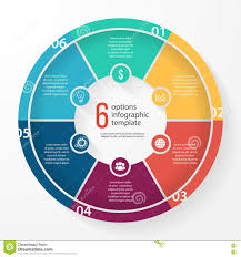 vector business pie chart circle infographic template stock