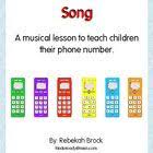 The Phone Number Song The Quick And Easy Way To Teach Kids Their Phone Number Number Song Teaching Kids How To Memorize Things