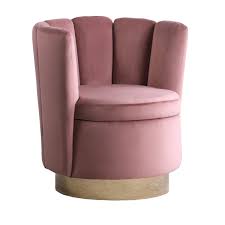 Buy pink swivel chairs and get the best deals at the lowest prices on ebay! Channeled Tufted Swivel Chair Rose And Gold Coaster Fine F