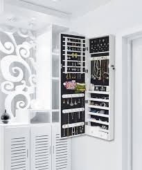 Schmuckschrank Mit 2 Schubladen Und Led Beleuchtung Schmuckschrank Einrichtung Schrank
