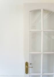 Basically, you'll have to scratch /or wet and wipe off the paint from the glass once the doors are painted and sealed. How To Paint Glass Panel Doors Like A Pro Grillo Designs