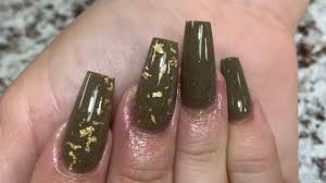 Designer clothes, shoes & bags for women | ssense. Black Acrylic Nails With Gold Accent Nail And Manicure Trends