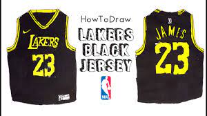 How to draw a monkey cartoon easy; How To Draw The La Lakers Hollywood Nights Uniform In Black Youtube