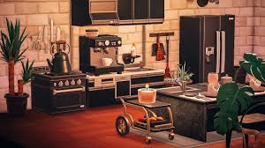 The rattan set is one of the many furniture sets in new horizons. My Kitchen Animalcrossing