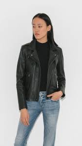 Iro Han Leather Jacket In Black The Dreslyn Leather Jacket Jackets Jackets For Women