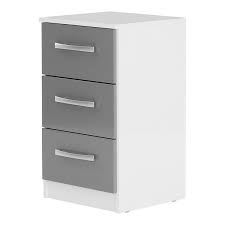 Upgrade your interior to the next level with our elegant nightstand! Grey High Gloss Bedside Table Wayfair Co Uk