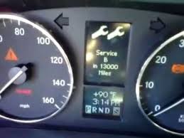 Insert the key in the ignition switch and turn it without starting the car. Diy Reset Maintenance Light Mercedes Benz C230 Fix It Angel Youtube