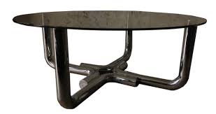 French art deco large coffee or cocktail table, black glass top circa 1940s. Tubular Steel And Glass Coffee Table 1960s For Sale At Pamono