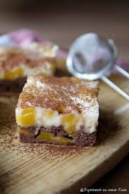 Schoko Pfirsichkuchen Vom Blech Kuchen Mit Pfirsich Kuchen Pfirsichkuchen