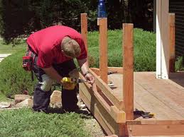 The wood flooring that you see on the first floor will be replaced with the dark brown hardwood we've put in everywhere else in the house . How To Build Custom Deck Railings How Tos Diy