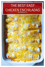 Easy Chicken Enchiladas Recipe Chicken Enchiladas Easy Easy Chicken Enchilada Recipe Easy Enchilada Recipe