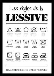 Les Regles De La Lessive Decal Auto Collant Etiquettes De Lavage Lessive Vinyl Decal French Laundry Room Decor Decoration Salle Lavage Laundry Decals Washing Labels French Decor