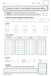 Ce1 cycle2 evaluations corrigees la soustraction posee avec et sans retenue / les élèves pourront résoudre ces opérations même si vous n'avez pas encore vu la technique avec les retenues. Eeelopibe Evaluation Soustraction Sans Retenue Ce1 La Soustraction Dans Tous Ses Etats Recreatisse Pose Et Calcule Les P Tits Citoyens