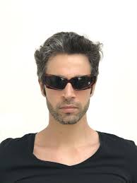 Rectangle Oblong Tortoise Brown Sunglasses Early 90's NOS Coffin Shape Goth  Steampunk Style