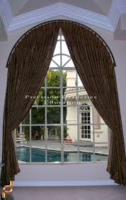 How To Make Arch Top Pleated Drapes Tutorial And Pattern Templates Arched Window Treatments Curtains For Arched Windows Arched Window Coverings