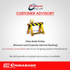 What is the daily transaction limit for electronic banking service? China Bank Ph On Twitter Please Be Guided With This Customer Advisory Regarding The On Going System Maintenance Of China Bank Online