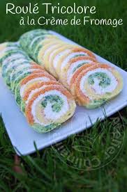 Roule Tricolore A La Creme De Fromage Recette Recettes De Cuisine Recette Aperitif