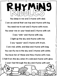 All About Rhyming Freebies Included Little Minds At Work Rhyming Activities Rhyming Words Rhyming Riddles