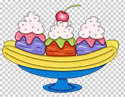 Ice cream is a delicious dessert, but probably not something you want to eat daily if you are trying to. Ice Cream Banana Split Fruit Milk Png Clipart Artwork Banana Banana Boat Banana Split Birthday Cake
