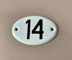 House numbers jumped up by 100 for. Architectural Antiques Antique Style Enamel Door Number 16 House Number Door Sign Plaque Antiques Ubi Uz