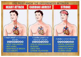 Heart Attack Vs Cardiac Arrest Vs Stroke Cardiac Nursing Medical Knowledge Medical Education