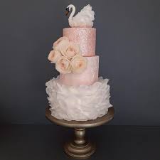 Swan Swan Baby Shower Cake Baby Shower Cakes