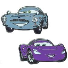 Finn mcmissile is having a battle race in london in disney pixar cars 2. Disney Pixar S Cars 2 Pin Set Finn Mcmissile And Holley Shiftwell