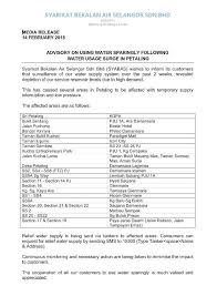 Full list of affected areas here via says.com. Warning Syabas Says That Some Dr Ong Kian Ming çŽ‹å»ºæ°' Facebook