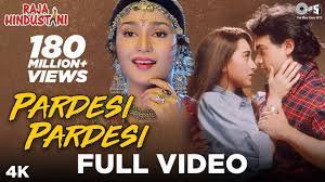 राजा हिदुथानी फिलम के गाने ओडीयो डाउलोड +mp3 : Pardesi Pardesi Aamir Khan Karisma Kapoor Udit Narayan Alka Raja Hindustani 90 S Hit Youtube